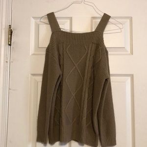 Cut out shoulder sweater